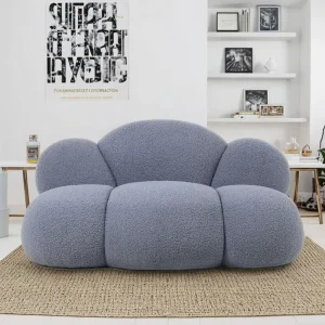Comfortable Modern Sofa Chair Stylish Two Seating for Living Room or Office Lazy Cloud Two Seater Sofa