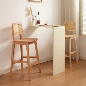 Comfortable Modern Solid Wood Commercial Bar Chair for Living Room & Hotel Use Fast Food Restaurant Dining Furniture