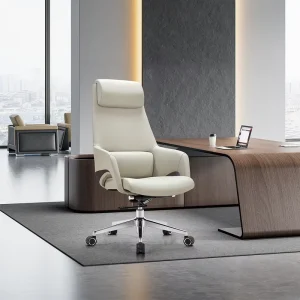 Comfortable Office Furniture Heavy Duty Swivel High Back Genuine Leather Boss Executive Office Chair