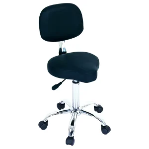 Comfortable Professional Barber Salon Chair with PU Leather and Iron Chrome Base