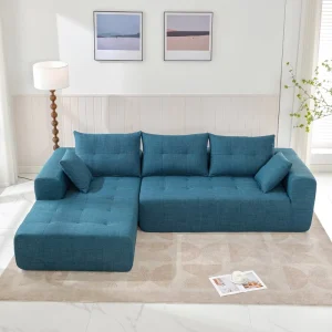 Comfortable Sitting Modern Minimalist Sofa Living Room Upholstered Sofa Bed Modular Combination L Shaped Sofa Set