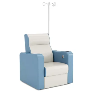 Comfortable Solid Wood Genuine Belt Armrests and Soft-padded Hospital Medical Furniture, Infusion Chairs and Waiting Chairs