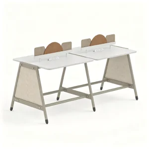 Commercial 2 4 6 Linear Workstation Custom Size Collaborative Workstation with Cable Management
