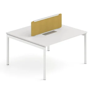 Commercial 2 4 6 Person Office Benching System with Cable Management E0 Grade MFC Steel Frame Staff Office Furniture