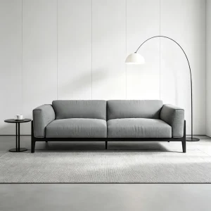 Commercial 2 Seater Sofa Solid Wood Frame Minimalist Reception Lounge Sofa for Hotel Office Sales Office Project Bulk Supply