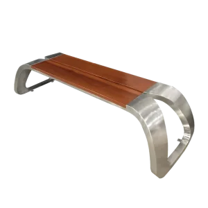 Commercial 4 Seater Eco Friendly Industrial Modern Park Bench Backrest Wooden Outdoor Seating Customized Color for Mall Public