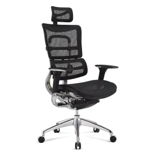 Commercial Adjustable Mesh Lift Chair Ergonomic High Back Office Chair 3D Fabric Aluminum Modern Style