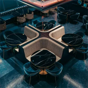 Commercial Bar Furniture Customize Color KTV Restaurant Hookah Table Sofa Designs Booths Seating Furniture Night Club Sofa