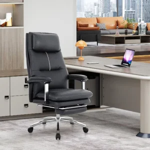 Commercial Chair Manufacture High Density Foam Office PU Leather Desk Chair Computer Chair for Office