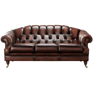 Commercial Chesterfield Sofa Tufted PU Leather 3 Seater Couch for Hotel Lobby Bar Lounge Hospitality Furniture Seating
