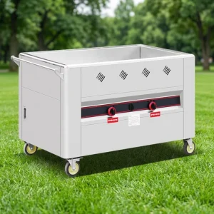 Commercial Chinese Restaurant Food Service Trolley Stainless Steel Food Warmer Trolley Cart