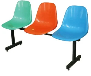 Commercial Colorful Plastic Waiting Chair for Public Dining Chair