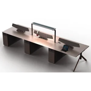 Commercial Design Office Furniture Workstation Partitions 4 Person Office Staff Table Office Computer Desk
