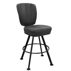 Commercial Diamond Stitched Swivel Bar Stool Atlanta GA 1pc MOQ EN 12520 for Bar Restaurant Club