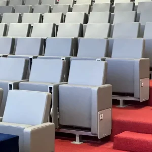 Commercial Fabric Contemporary Design Folding Auditorium School Church Chair for Theater Conference Hall