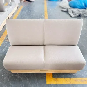 Commercial Fast Food Furniture Set American French Style Bar Compartment Restaurant Sofa Fabric Booth Theme Restaurant Sofa