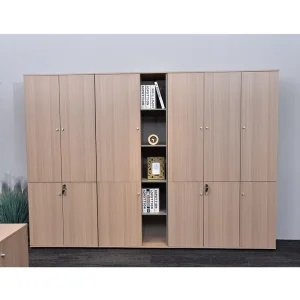 Commercial Filing Executive Office Furniture Wooden Storage Office Cabinet Modern Large Custom Bookcase