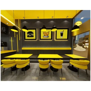 Commercial Fried Chicken Restaurant Fast Food Restaurant Integrated Design