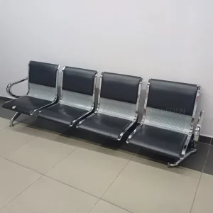 Commercial Furniture Arm Metal Shopping Mall Bus Station PU Modern Airport Public Waiting Chair