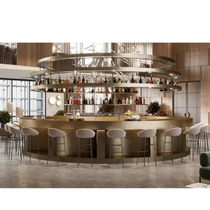 Commercial Furniture Bar Counter Hotel Furniture Bar Restaurant Customized Dining Room Table and Chairs Luxury Dining Table Set