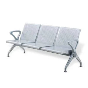 Commercial Furniture Heavy Duty Steel Metal Steel High End 3 Seats Airport Waiting Chair