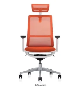 Commercial Furniture Office Chair PA Fixed Armrest Mesh Chair Headrest Ergonomic High Back Office Chair