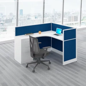 Commercial Furniture Office Cubicle Curved Work Station Desk High Quality 4 Person Workstation