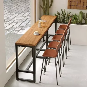 Commercial Grade Metal Frame Faux Leather Upholstered Padded Seat Wood Low Backrest Footrest Restaurant Cafe Hotel Pub Bar Stool