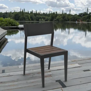 Commercial Grade Outdoor Chair Aviation Aluminum Alloy Patio Furniture Set Cafe Chairs and Table