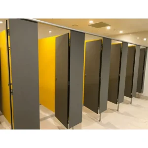 Commercial HPL Modern Phenolic Laminate Toilet Partitions with Easy Installation ISO9001 Certified