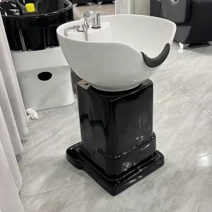 Commercial Hair Salon Shampoo Chair Portable Bathroom Semi-Lying Water-Flushing