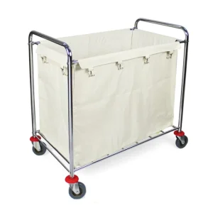 Commercial Heavy Duty Hotel Room Service Hospital Iron 200-300L Capacity Universal Castor Multi-functional Clothes Basket Dirty