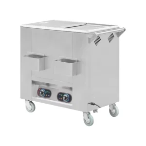 Commercial Hotel Electric Towel Disinfection Trolley Cart Stainless Steel Room Service Trolley