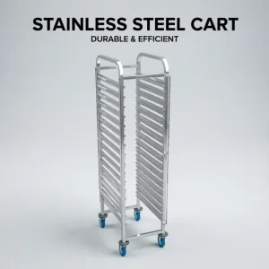 Commercial Hotel Restaurant Bread Trays Cart Hospital Food Tray Rack Trolley for Central Kitchen