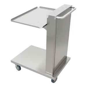 Commercial Kitchen Equipment Stainless Steel 4-Wheel Stacking Delivery Cart Casters 300kg/m Load Capacity Dishwasher Basket