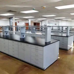 Commercial Laboratory Furniture Lab Island Work Lab Casework with Sink and Cupboard