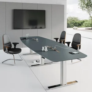 Commercial Luxury Modern Wood Extendable Conference Table 10 Seater Meeting Room Desk for School Hotel & Hospital