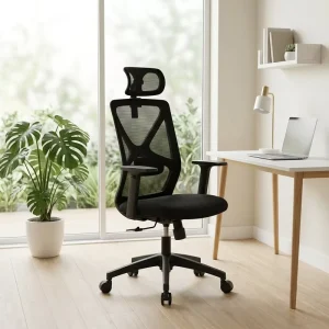 Commercial Mesh Chair with Adjustable Backrest and Multi Function Ergonomic Task Chair for Office