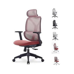 Commercial Mesh Ergonomic Office Chair High Back Swivel Executive Task Chair with Lumbar Support and Adjustable Headrest