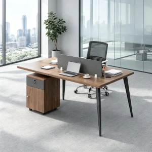 Commercial Modern Cubicle Executive Computer Desk 1 Person Linear Workstation for Home Office Use