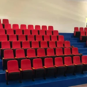 Commercial Modern Fabric Metal Auditorium Cinema Theater Chairs for School Use