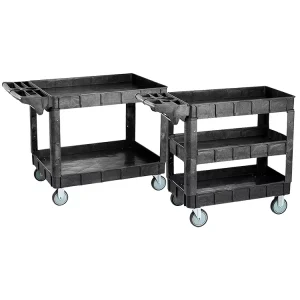 Commercial Multifunctional Heavy Utility Cart 2 Layer 3 Layer Service Cart Heavy Duty Hotel Food Carts and Trolleys