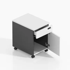 Commercial Office Filing Cabinet Low Wooden Password Lock Three layer Drawer Storage Floor Standing Small Cabinet