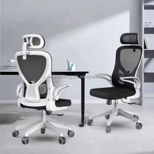 Commercial Office Furniture Ergonomic Chair 360° Swivel Height Adjustable Office Chair with Casters and Lumbar Support
