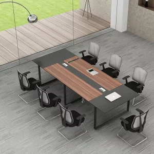 Commercial Office Furniture Modern Wooden Rectangle Meeting Table for Schools & Conferences