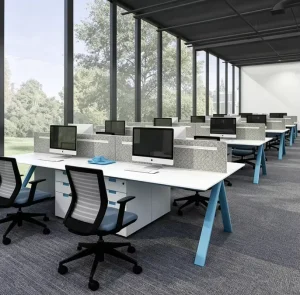 Commercial Office Furniture Modular Workstation Desk 4 6 8 Seater Person Cubicle Staff Desk Office Partition Workstation Table