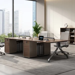 Commercial Office Workstations with Screens and Large capacity Storage Cabinets Are Suitable for Companies and Enterprises