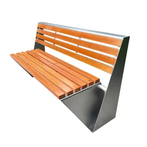 Commercial Outdoor Seating Benches Stainless Steel Outdoor Park Benches Garden Bench for Patio Seating
