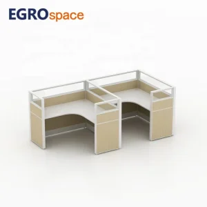 Commercial Project Furniture Solution Divider Cubicle L Shape Modular Partition Office Workstation