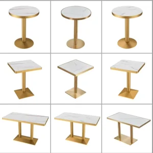 Commercial Rectangular Table and Round Table Fast Food Restaurant